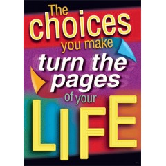 Trend Enterprises T-A67359 The Choices You Make Turn The Pages- Of Your Life Argus Large Poster at Sears.com