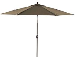 Flexx Market Umbrellas 09388-103-11 9 ft Wind Protected Market Umbrella Mushroom Polyester-Bronze Powdercoated Frame at Sears.com