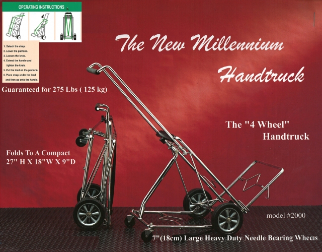 STEBCO HT20001 4 Wheeled Metal Office Cart, Large Foldable Personal Hand Truck, Up to 275 LBS Capacity at Sears.com