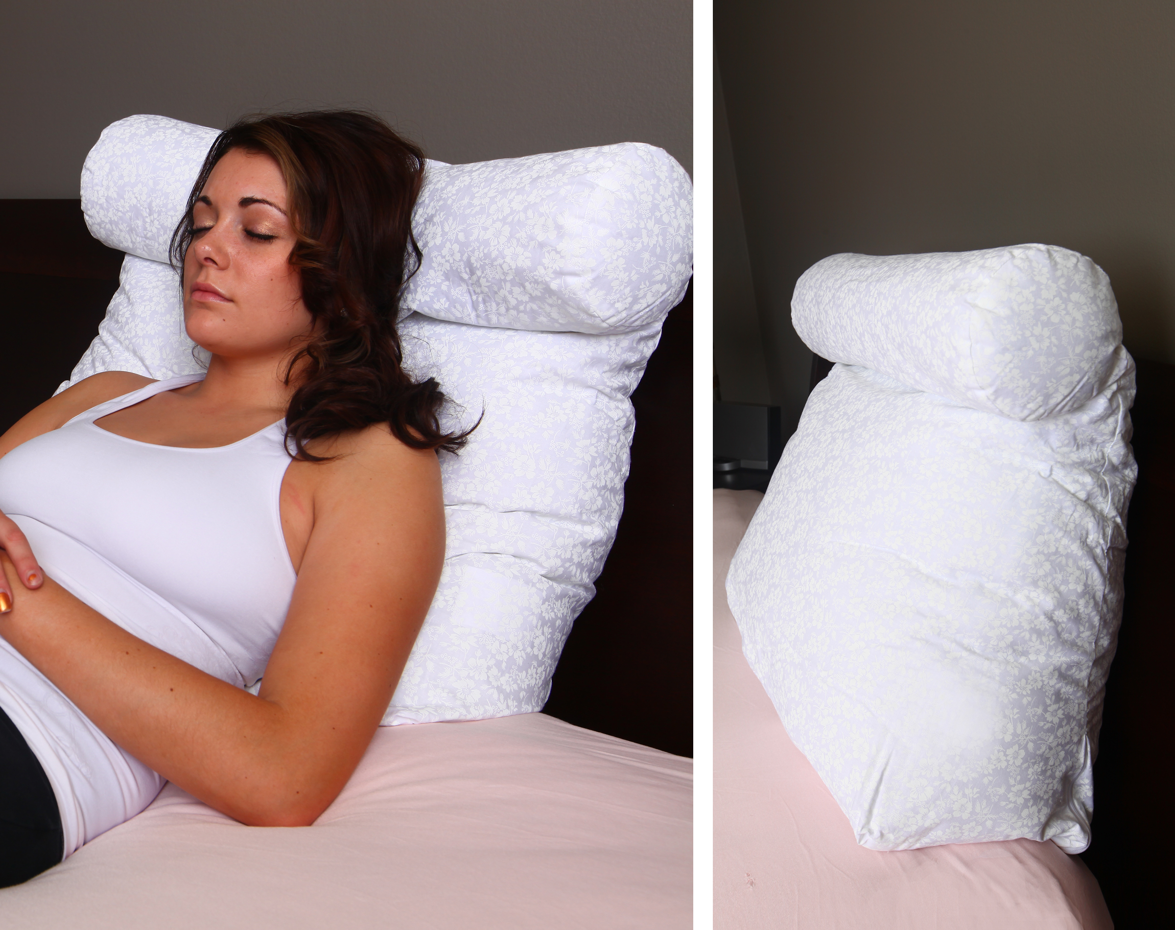 Deluxe Comfort Relax In Bed Pillow Plain White at Sears.com