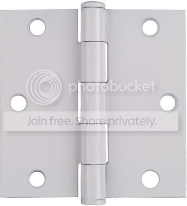 National White Powder Coated 3-1/2" Removable Pin Door Hinge at Sears.com