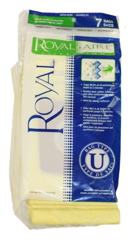 Dirt Devil Royal Dirt Devil Type U Bag (7 Pk)  ROYALAIRE for RY7400 and All Dirt Devil Uprights Using U Bags, 311501600, 7pk at Sears.com