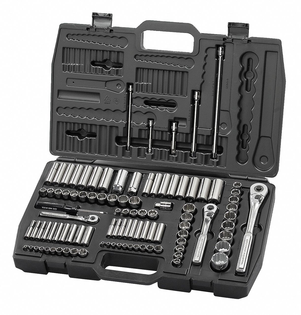 CRAFTSMAN INDUSTRIAL Comb Drive Socket Set, SAE/Metric, 99 Pc by Craftsman Industrial 9-24849 at Sears.com