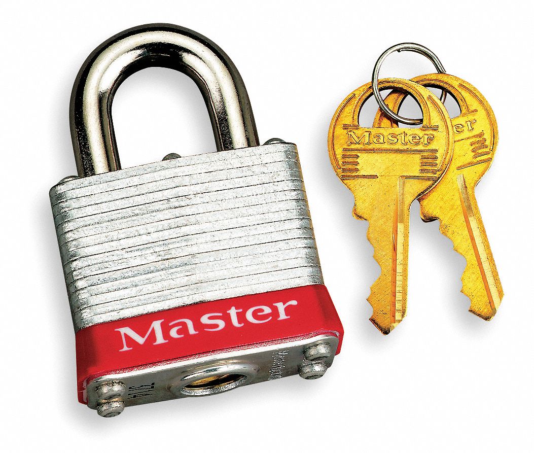 MASTER LOCK Lockout Padlock, Steel, Red, 2 Keys by Master Lock 3RED at Sears.com