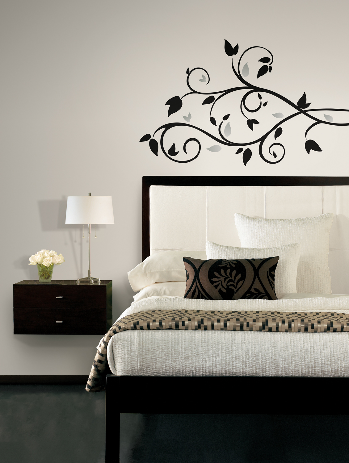 RoomMates Scroll Branch Foil Leaves Peel & Stick Wall Decals at Sears.com