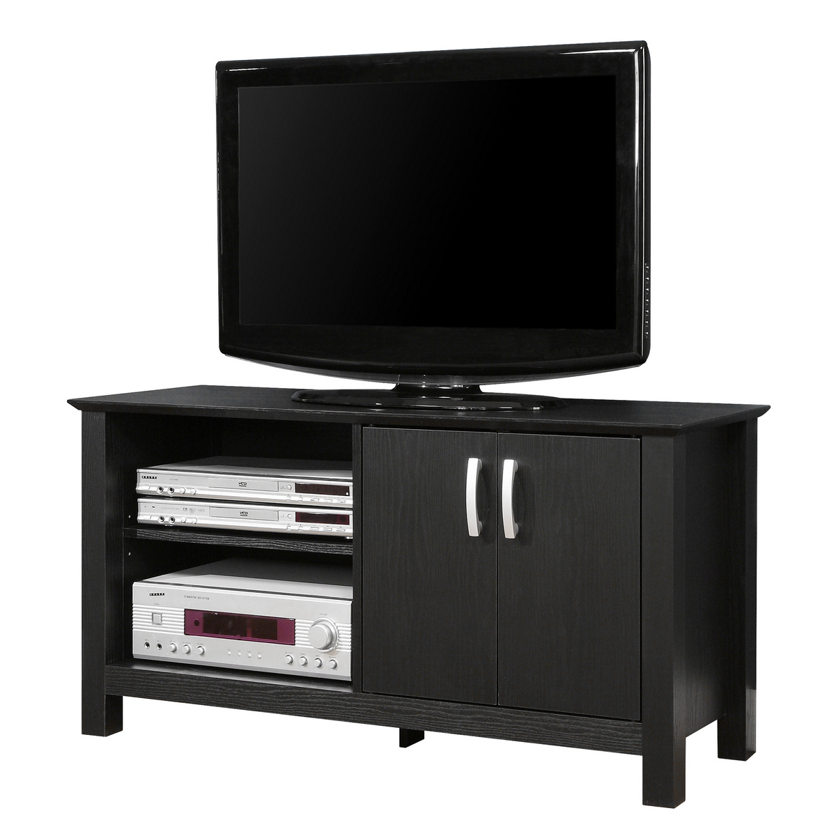 Furnituremaxx 44 in. Cortez Wood TV Console - Black at Sears.com