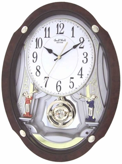 Rhythm 4MJ403WU23 Trumpet Duet Wall Clock at Sears.com