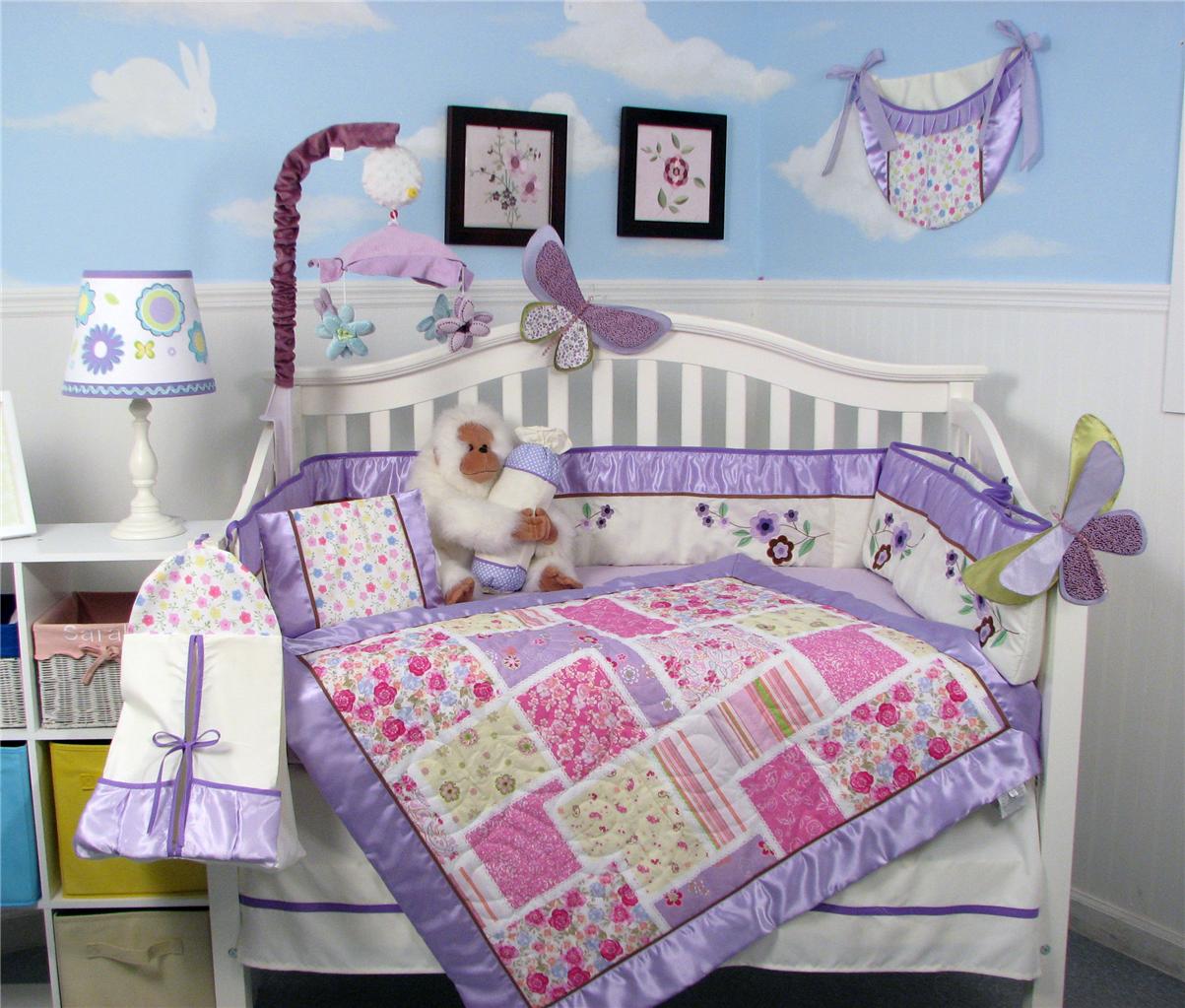 Soho Designs Viola Floral Baby Crib Nursery Bedding Set 14 pcs included Diaper Bag with Changing Pad, Accessory Case & Bottle Case at Sears.com
