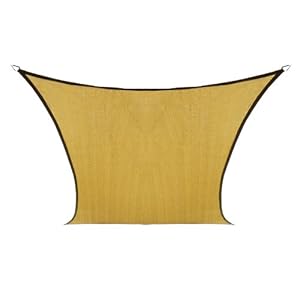 Coolaroo Custom Square Shade Sail, Desert Sand, 18 by 18-Feet at Sears.com