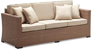 Strathwood Griffen All-Weather Wicker 3-Seater Sofa, Natural at Sears.com