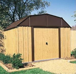 Arrow Shed Arrow WV1014 Woodview 10-Feet by 14-Feet Steel Storage Shed at Sears.com
