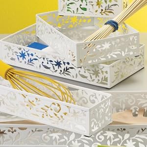 Design Ideas Vinea Storage Drawer, 6 by 12-Inch, White at Sears.com