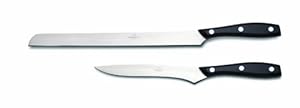 Consigli"Chianino" 2-Piece Black Metacrylate Handle Ham Knives with Leather Case at Sears.com