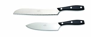 Consigli"Chianino" 2-Piece Black Metacrylate Handle Kitchen Knives with Leather Case at Sears.com