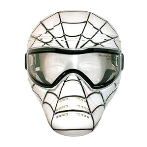 Save Phace Tagged Series Spidey White-Tagged Tactical Mask with Custom Handpainted Graphic, White Mask with Black Spider Web Gra at Sears.com