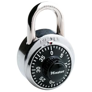 Master Lock Combination Padlock - 3 Digit - Steel Body, Steel Shackle - Black at Sears.com