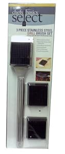Chefs Basics Select 3 Piece Stainless Steel Grill Brush Set w/Replaceable Heads at Sears.com
