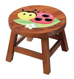 Teamson Design Corp Teamson Ladybug Wooden Stool - Safari Animal Collection at Sears.com