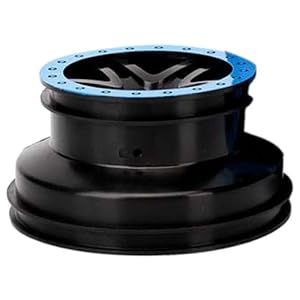 Traxxas 5884A Wheels Short Course, Split-Spoke Black with Blue Bead locks, Slash, 2-Piece at Sears.com