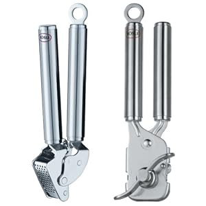 Rosle 2-Piece Garlic Press and Can Opener with Pliers Set, Stainless Steel at Sears.com