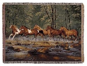 Simply Home Spring Creek Run Full-Size Deluxe Tapestry Throw Blanket Made in the USA at Sears.com