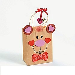 DOMAGRON Paper Valentine Bear Gift Bag Craft Kit (pack of 12 kits) at Sears.com