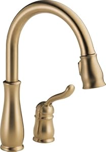 Delta Faucet 978-CZWE-DST Leland, Single Handle Water Efficient Pull-Down Kitchen Faucet, Champagne Bronze at Sears.com