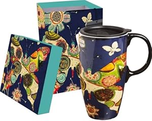 Gifted Living Garden Charm Boxed Ceramic Latte Travel Mug 17oz at Sears.com