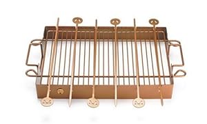 Outset QN76, Kabob Rack w/ 6 Skewers & Removable Rack (copper color/nonstick) at Sears.com