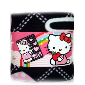 Sanrio Hello Kitty Plush Throw Pink Heart Black at Sears.com