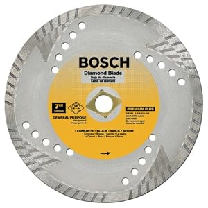 Bosch DB763 Premium Plus 7-Inch Dry or Wet Cutting Turbo Continuous Rim Diamond Saw Blade with 5/8-Inch Knockout Arbor for Mason at Sears.com