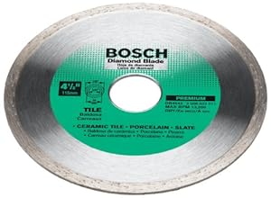 Bosch DB4543 Premium Plus 4-1/2-Inch Dry Cutting Continuous Rim Diamond Saw Blade with 7/8-Inch Arbor for Tile at Sears.com