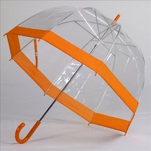 FRANKFORD Clear Bubble Umbrellas Orange Trim at Sears.com