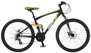 MagaMallGroup Mongoose Stasis Expert 26-Inch Full Suspension Mountain Bicycle, Matte Black, 18-Inch Frame at Sears.com