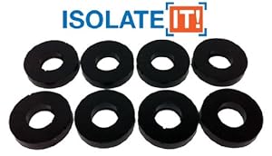 Isolate It! Isolate It: Sorbothane Vibration Isolation Washer 30 Duro with 3M Adhesive (.45" ID - 1" OD - .19" H) - 8 Pack at Sears.com