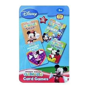 Disney Mickey Mouse CLUBHOUSE 4 in 1 Card Games Set"MEMORY MATCH","RUMMY","SNAP!" and"GO FISH" in Tin Box at Sears.com