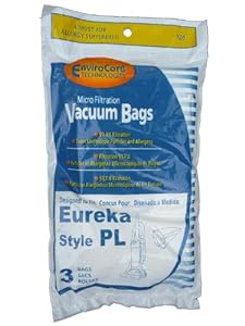 by Electrolux Eureka Vacuum Cleaner Bags Type AA, Part 58236B, 58623B-6, 54926B. Vacuum Cleaners