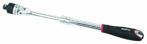 AMPRO T29929 3/8-Inch Drive Extendable Flex Ratchet 10 3/4-Inch to 14 3/4-Inch