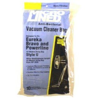 MicroLined Micro Lined Anti-Bacterial Vacuum Cleaner Bags --Designed to Fit Eureka Bravo and Powerline (All Models Using Bag STYLE U), Whit at Sears.com