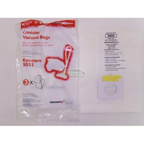 Envirocare generic For Kenmore Progressive Canister Micro-Filtration Vacuum Bags, 3 Pack. Made to Fit For Kenmore Part 5055, 50557, 50558. at Sears.com