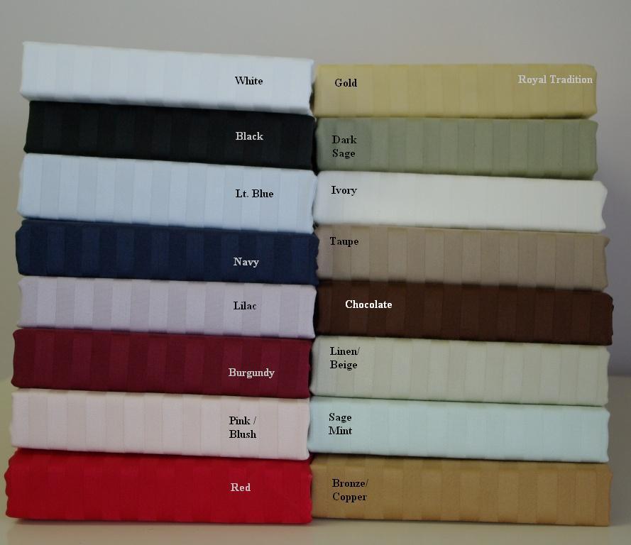 Royal Tradition 300 Thread Count King size Stripe Sheet set 100% Egyptian cotton at Sears.com