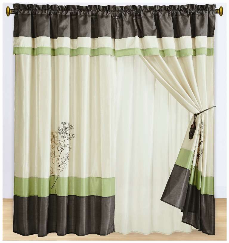 Scotts-sales Portland Sage Curtains 2 x Panels 60x84"ea. with Valance at Sears.com