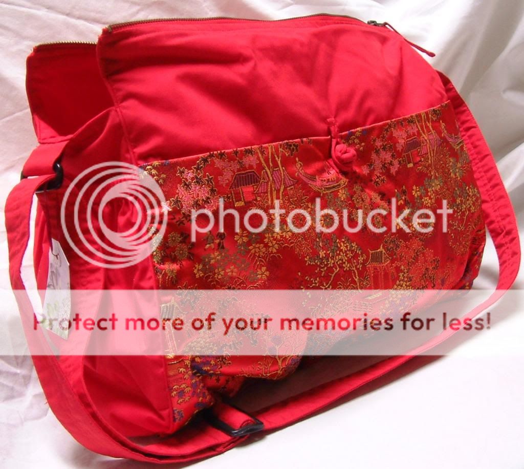 Hillgolf - Jade Classic Brocade Baby Diaper Travel Bag w/Changing Pad (Red Teahouse) at Sears.com