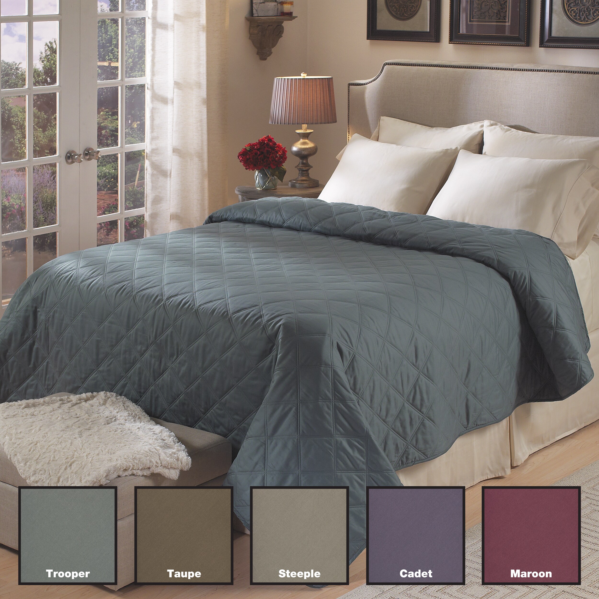 Overstock.com Timless All Cotton 300 Thread Count Sateen Blanket at Sears.com