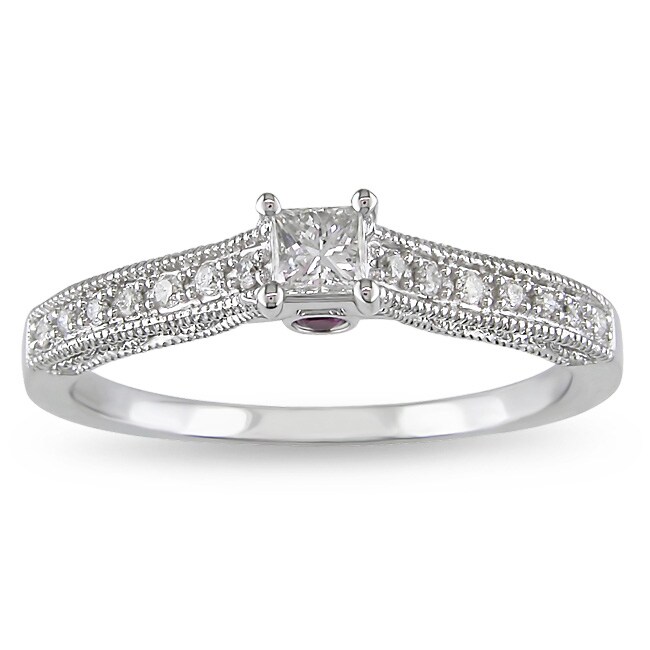 Eziba Collection Miadora 10k Gold 1/4ct TDW Diamond and Pink Sapphire Ring (G-H, I2-I3) at Sears.com