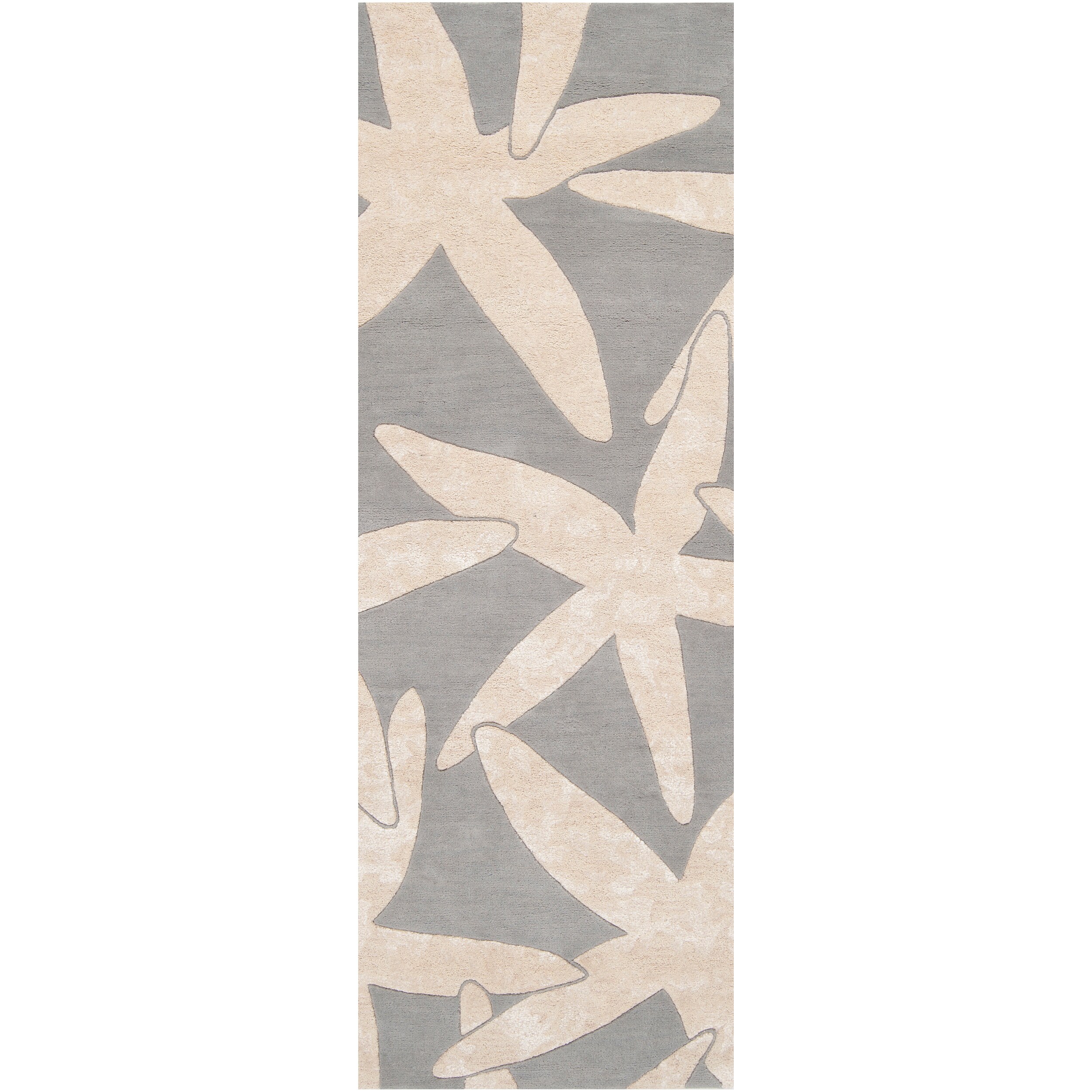 AT HOME by O Somerset Bay Hand-tufted Moseis Grey Beach Inspired Wool Rug (2'6 x 8') at Sears.com