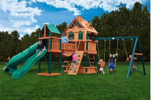Gorilla Playsets 01-1015 Woodbridge Swing Playset Slide Sandbox w/ Warranty at Sears.com
