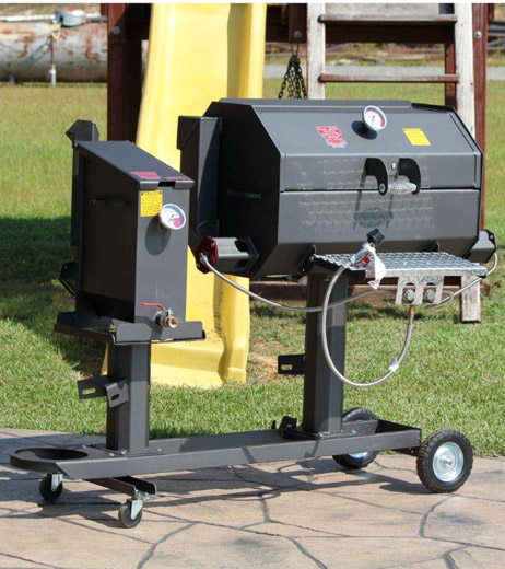 R&V Works FF2S30GC 6 Gal 2 Basket Portable Cajun Deep Fryer 30" Grill Combo at Sears.com