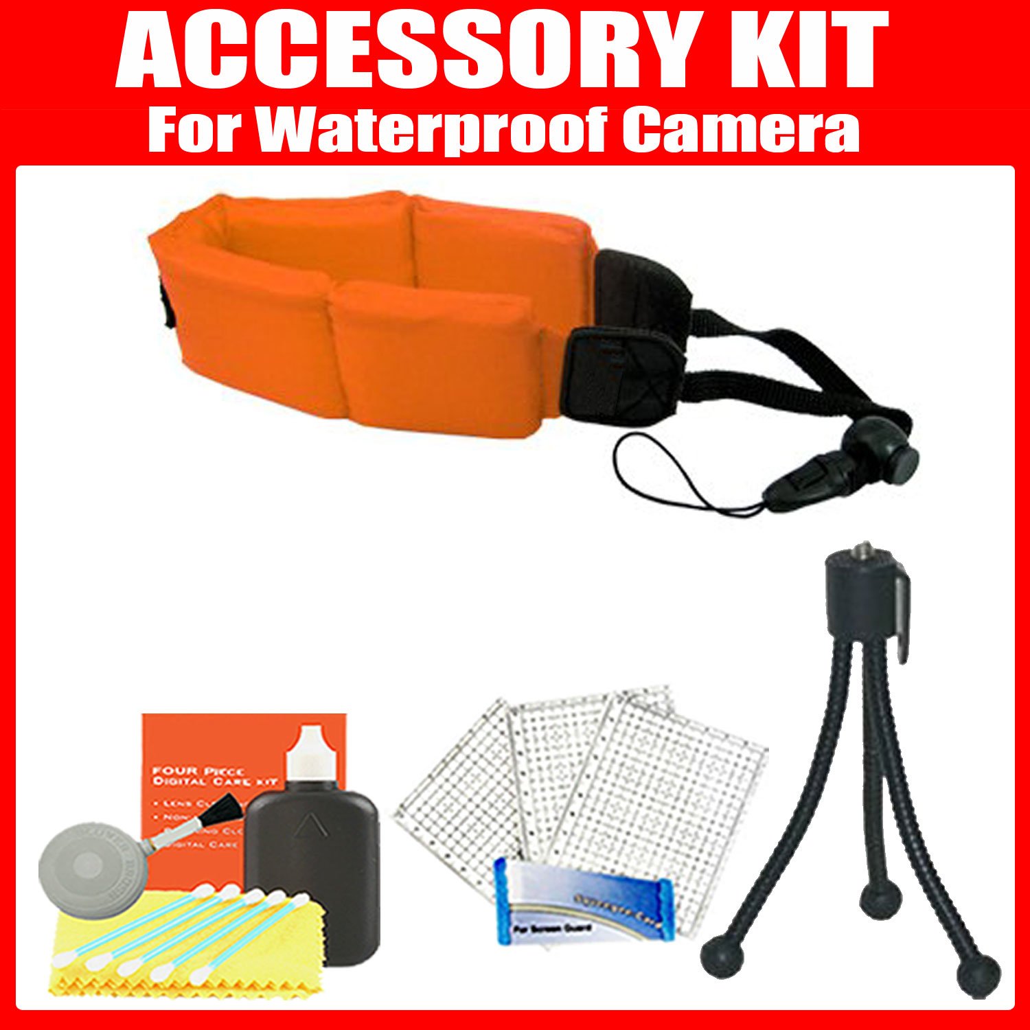 ZeemoDigital Kodak PlaySport (Zx5) HD Video Camera Accessories Kit Includes Tripod + Floating Strap + LCD Screen Protectors + Cleaning Kit at Sears.com
