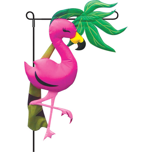 Premier Kites & Design Tropical Pink Florence Flamingo Palm Tree Inflatable Garden Banner at Sears.com